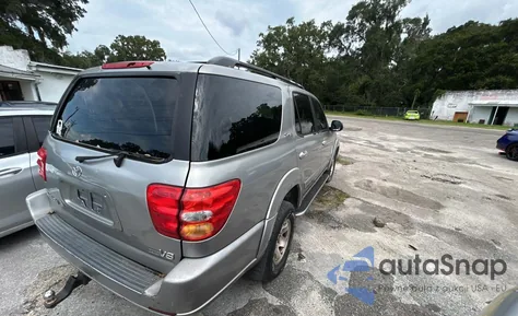 2003 Toyota Sequoia Sr5 из США, поврежденный, VIN 5TDZT34A03S143809